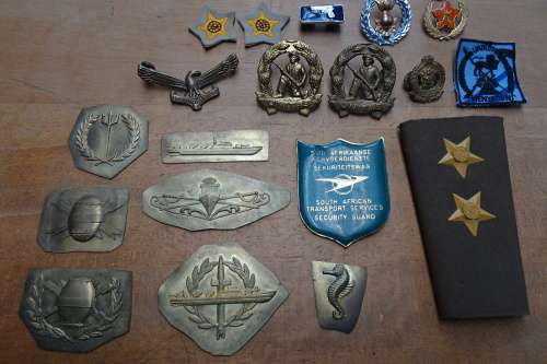 Lot of SADF and Naval Badges and Insignia (Bid for the Lot) Relisted Lot