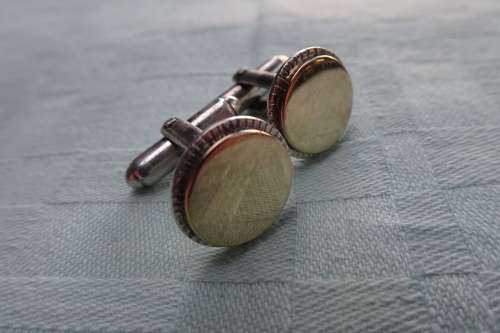 Great Set of 9ct Gold and 925 Silver Cufflinks Clearly Marked in Excellent Condition