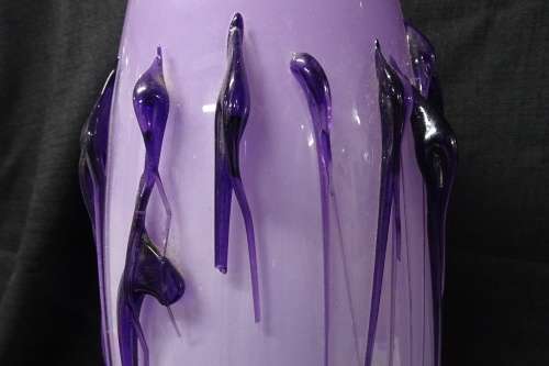 Beautiful Vintage Murano Handblown Tall Vase