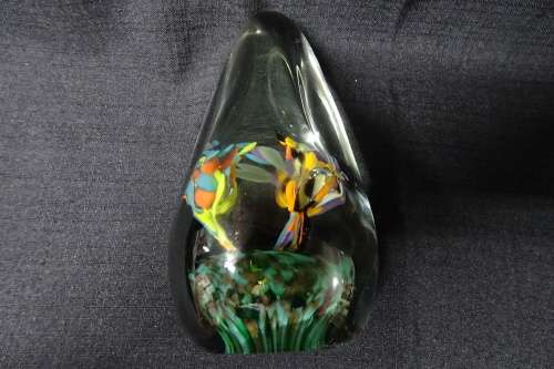 Beautiful Liz Lacey Redhot Glass Studio Handblown Pointed Glass Paperweight 2016