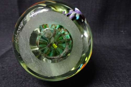 Beautiful Liz Lacey Redhot Glass Studio Handblown Pointed Glass Paperweight 2016