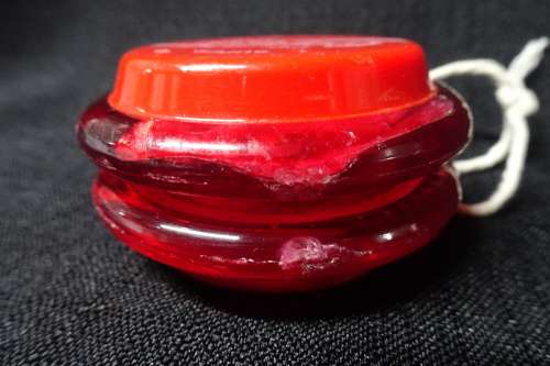 Vintage Super Coca-Cola Yo-Yo. "Coca-Cola" Written in Cursive.
