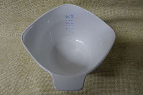 Vintage 1957 -1988 Corning Ware P-55-B Floral Bouquet Saucemaker and Measuring Cup. Made in USA.
