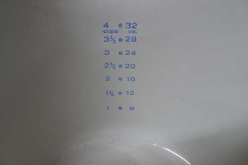 Vintage 1957 -1988 Corning Ware P-55-B Floral Bouquet Saucemaker and Measuring Cup. Made in USA.
