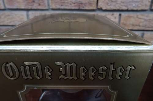 Vintage Oude Meester Souverein Matured 12 Years Brandy.  Sealed and in Window Display Box 750 mll