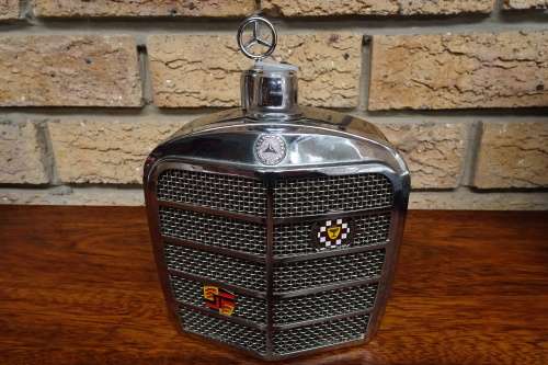 Unusual Vintage 1960's Japanese Mercedes Benz Grill Flask Decanter (Relisted Item)