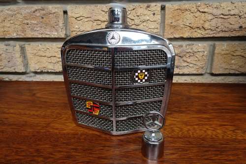 Unusual Vintage 1960's Japanese Mercedes Benz Grill Flask Decanter (Relisted Item)