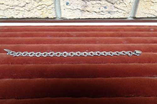 Stunning Elco Sterling Silver (925) Double Rolo Link Bracelet 15,5 g in Excellent Condition.