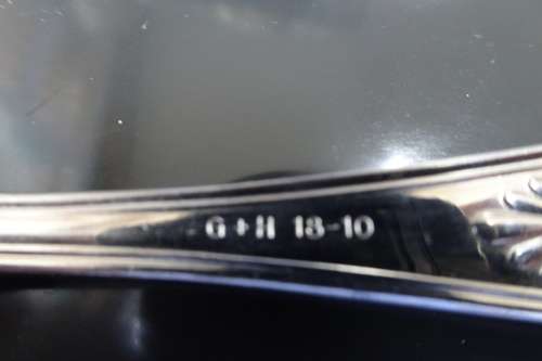 Stunning Grawe and Hill Stainless Steel Kings Pattern Twelve Piece Cutlery Set For Two