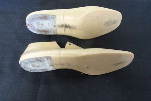 Vintage Pair of Size 7 Dress Shoe Lasts Made of Molded Plastic.