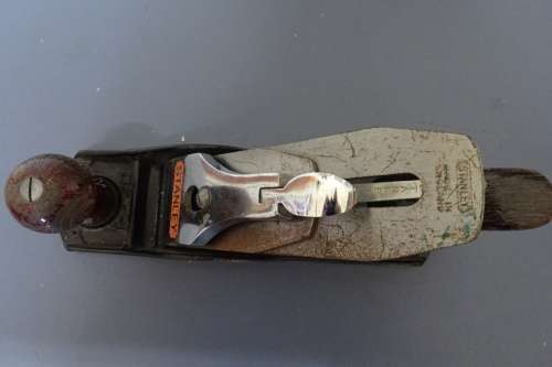 An Awesome Vintage Stanley No. 4 Wood Hand Plan With Wooden Front Handle and Instructions