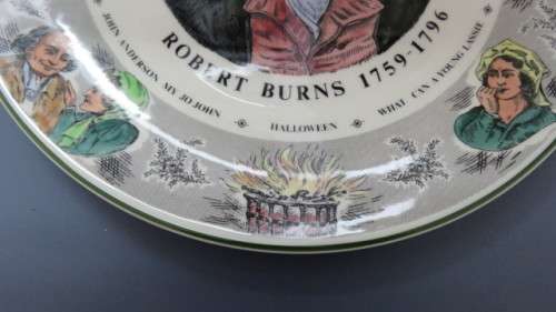 Vintage Royal Doulton Translucent China `Robert Burns 1759-1796` Cabinet Plate