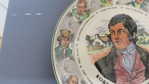 Vintage Royal Doulton Translucent China `Robert Burns 1759-1796` Cabinet Plate