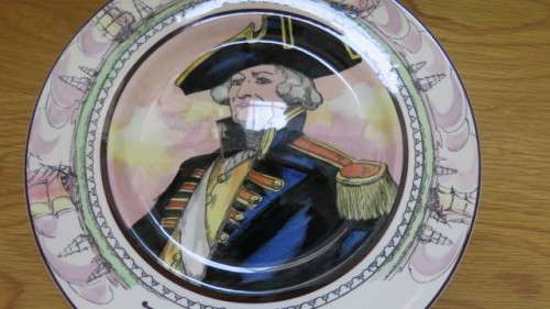 Vintage Royal Doulton Porcelain `The Admiral` Cabinet Plate.