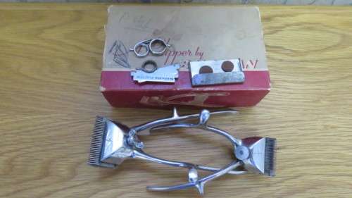 A Lot of Two Rare Vintage Burman and Son Ltd Hair Clipper Sets. Made in England.