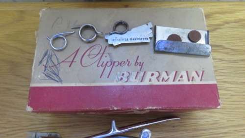 A Lot of Two Rare Vintage Burman and Son Ltd Hair Clipper Sets. Made in England.