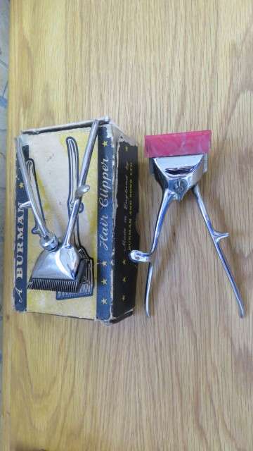 A Lot of Two Rare Vintage Burman and Son Ltd Hair Clipper Sets. Made in England.