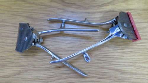 A Lot of Two Rare Vintage Burman and Son Ltd Hair Clipper Sets. Made in England.