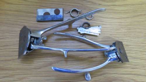 A Lot of Two Rare Vintage Burman and Son Ltd Hair Clipper Sets. Made in England.