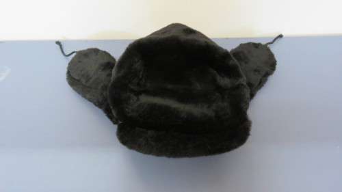 Awesome Vintage Russian Soviet Army KGB Military Cossack Faux Fur Hat With Ear Flaps Size 59