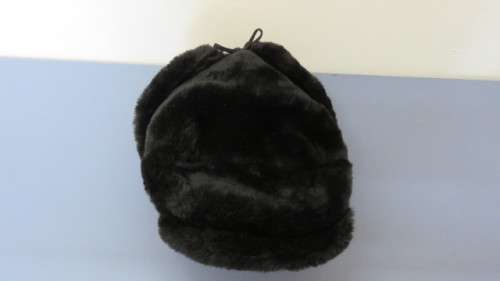 Awesome Vintage Russian Soviet Army KGB Military Cossack Faux Fur Hat With Ear Flaps Size 59
