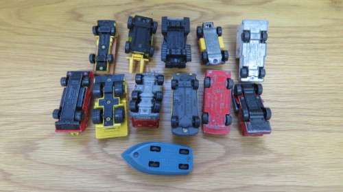 Collection of 12 Vintage Matchbox Die Cast Cars. See Description For Details.