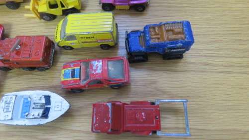 Collection of 12 Vintage Matchbox Die Cast Cars. See Description For Details.