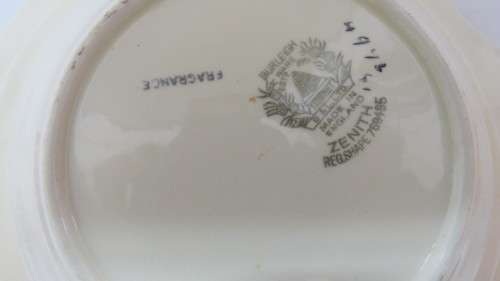 Lovely Burleigh Ware Ironstone `Fragrance` Lidded Serving Bowl With Handles