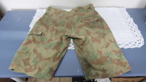 South African Police Camo Shorts As Worn By Koevoet, STF and ISU. Size Unknown.