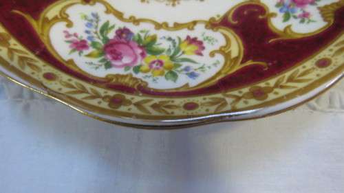 Pretty Vintage Royal Albert Bone China `Lady Hamilton` Pattern Saucer. Pattern Discontinued.