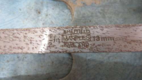 Vintage Set Of Eight WM. Marples and Sons Ltd 13mm Wood Turning Tools Beechwood Handles Sheffield