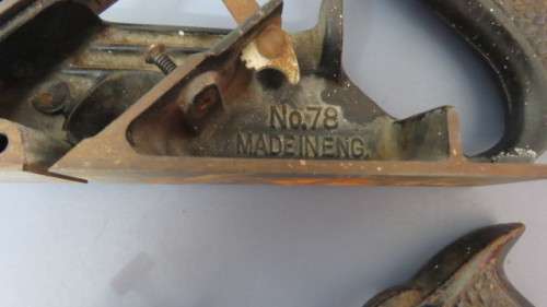 Two Vintage Stanley N0.78 Rebate Planes. Made in England. SOLD AS IS.