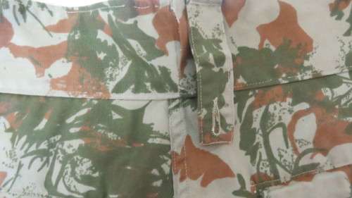 SADF /Koevoet/SAPS TIN Size 34 Camouflage Long Pants. Excellent Condition.