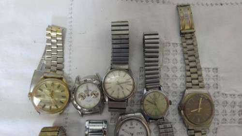 Interesting Collection of Watches. Not in Working Order. Details in Description. SOLD AS IS.