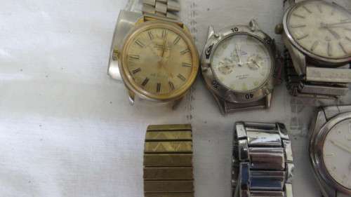 Interesting Collection of Watches. Not in Working Order. Details in Description. SOLD AS IS.
