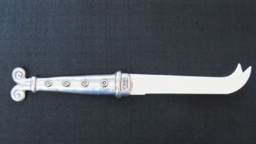 Stunning Vintage Carrol Boyes (1954-2019) S. Africa `Aries` Cheese Knife Pewter Handle L: 20cm