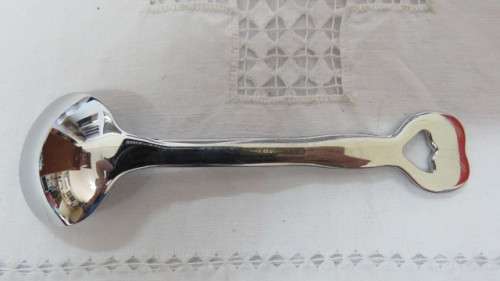Gorgeous Vintage Carrol Boyes (1954-2019) 18/8 Stainless Steel `Hanging Wave` Sugar Ladle. L: 12,5cm