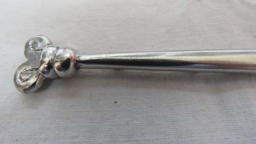 Awesome Vintage Carrol Boyes (1954-2019) `Aries` Pickle Fork. Pewter Handle. L: 20cm