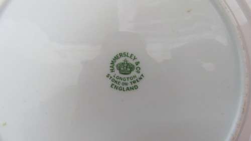 Pretty Vintage Hammersley and Co. Stoke-On-Trent India Tree Pattern Side Plate