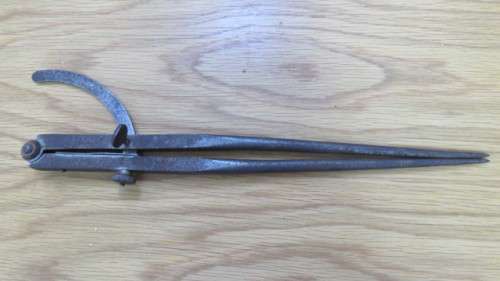 Vintage WM Johnson Inc. Newark 32 cm Machinist Wing Divider Tempered Steel