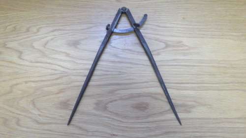 Vintage WM Johnson Inc. Newark 32 cm Machinist Wing Divider Tempered Steel