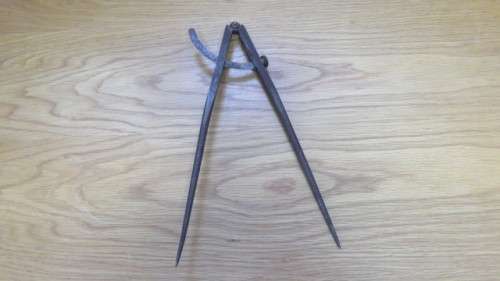 Vintage WM Johnson Inc. Newark 32 cm Machinist Wing Divider Tempered Steel