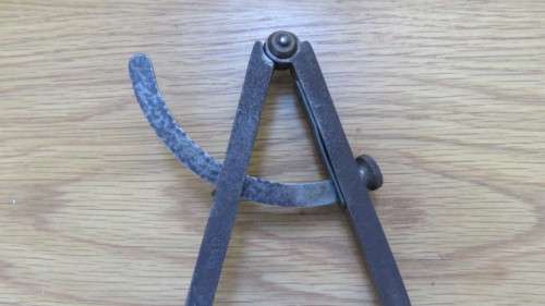 Vintage WM Johnson Inc. Newark 32 cm Machinist Wing Divider Tempered Steel