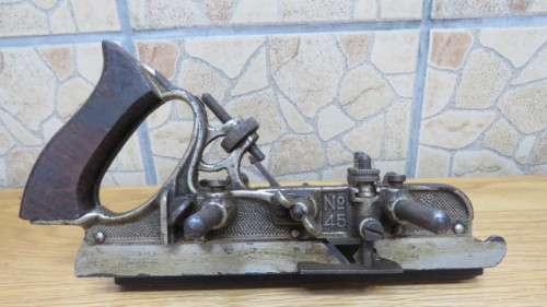 Antique Stanley Rule and Level Co. New Britain No.45 Combination Plane