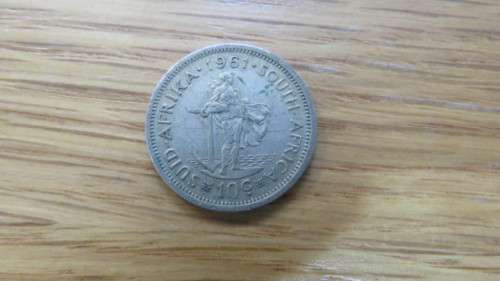 Republic of South Africa 1961 Silver Ten Cent Coin 5.6g