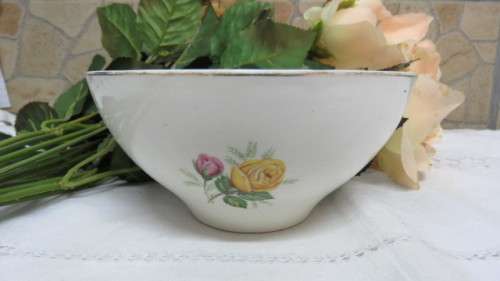 Lovely Vintage Swinnertons Staffordshire Nestor Vellum Ironstone Sugar Bowl H: 6cm D: 13,5cm