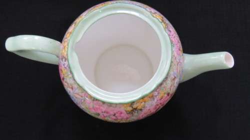 Beautiful Vintage Shelley Fine Bone China Chintz `Rock Garden` Pattern Teapot C. 1950