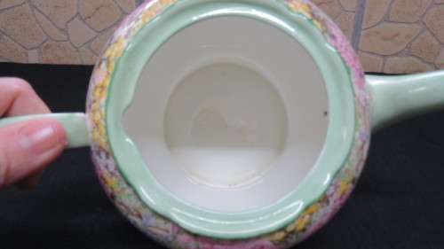 Beautiful Vintage Shelley Fine Bone China Chintz `Rock Garden` Pattern Teapot C. 1950