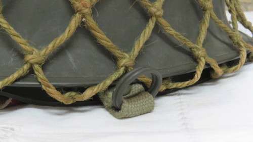 Vintage South African Defence Force `Staaldak` Helmet With Webbing and Inner Doiby