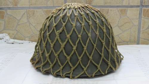 Vintage South African Defence Force `Staaldak` Helmet With Webbing and Inner Doiby